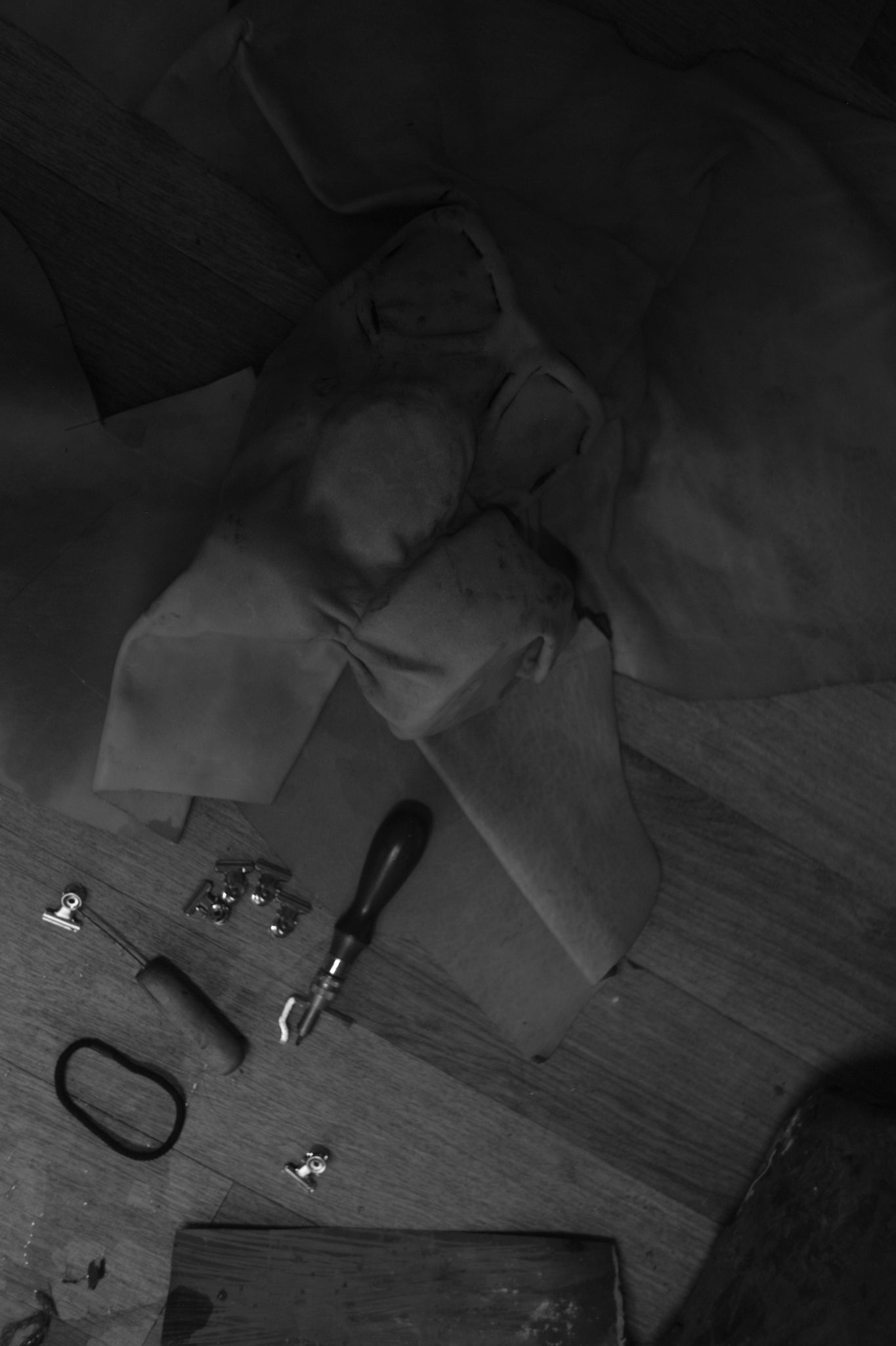 cowhide mask bag | prototype